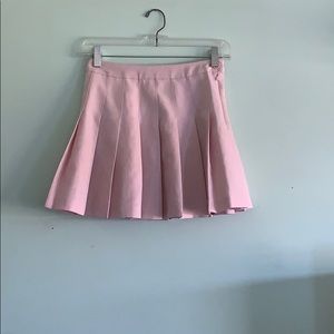 Cute pink mini skirt